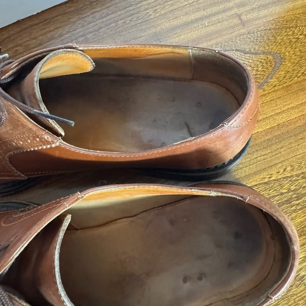 Donald J. Pliner Rich Brown Leather Oxfords Shoes